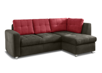 Schlafsofa vito SYSTEMO in Korpus+Sitz Anthrazit/ RüKi Kati Cherry