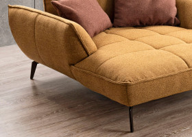 Loveseat vito TICONA in mustard