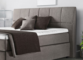 Boxspringbett vito Brillant in grau