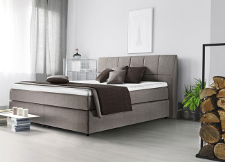 Boxspringbett vito Brillant in grau